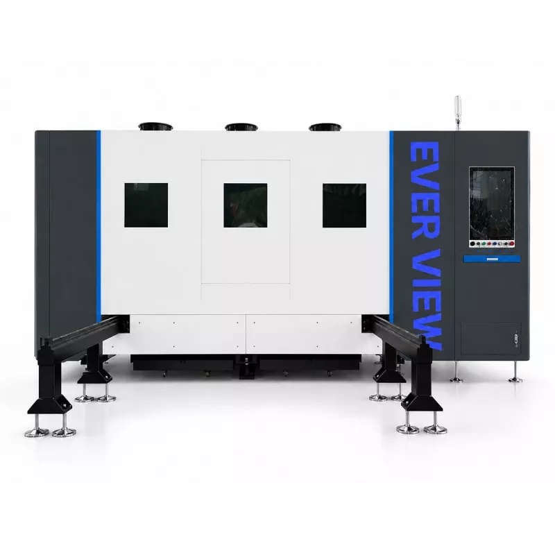 Mesin Pemotong Laser Gentian Tertutup Besar Mendatar